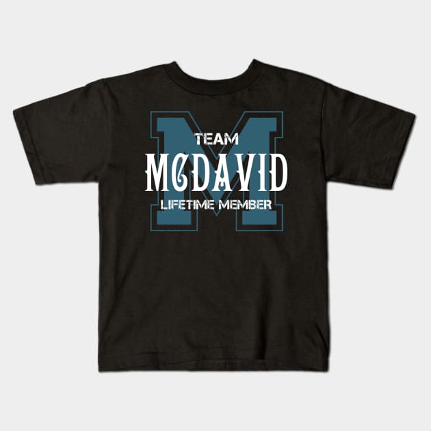 Team MCDAVID Lifetime Member Kids T-Shirt by HarrisonAlbertinenw